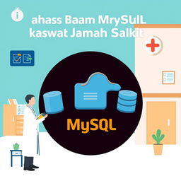 An artistic representation of 'Bahasa MySQL kasus Rawat Jalan Rumah Sakit'