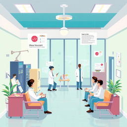 An engaging illustration that encapsulates 'Bahasa MySQL kasus Rawat Jalan Rumah Sakit'