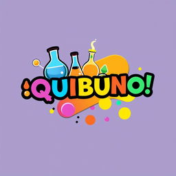 Design a vibrant and dynamic logo for a game called ¡QUIBUNO!, inspired by the card game UNO
