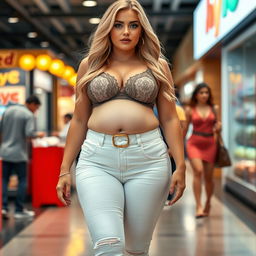 A beautiful, sexy long thin 19 year old woman with huge, very wide, bulging hips and long, thick, wide thighs and legs
