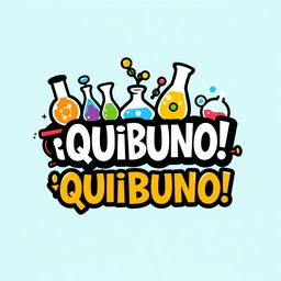 Create a lively and personalized logo for a game titled ¡QUIBUNO!, inspired by the classic UNO card game but infused with distinct personality
