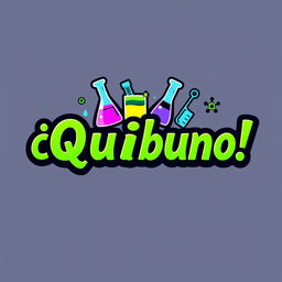 A dynamic logo design that showcases the word "¡Quibuno!" in an engaging manner