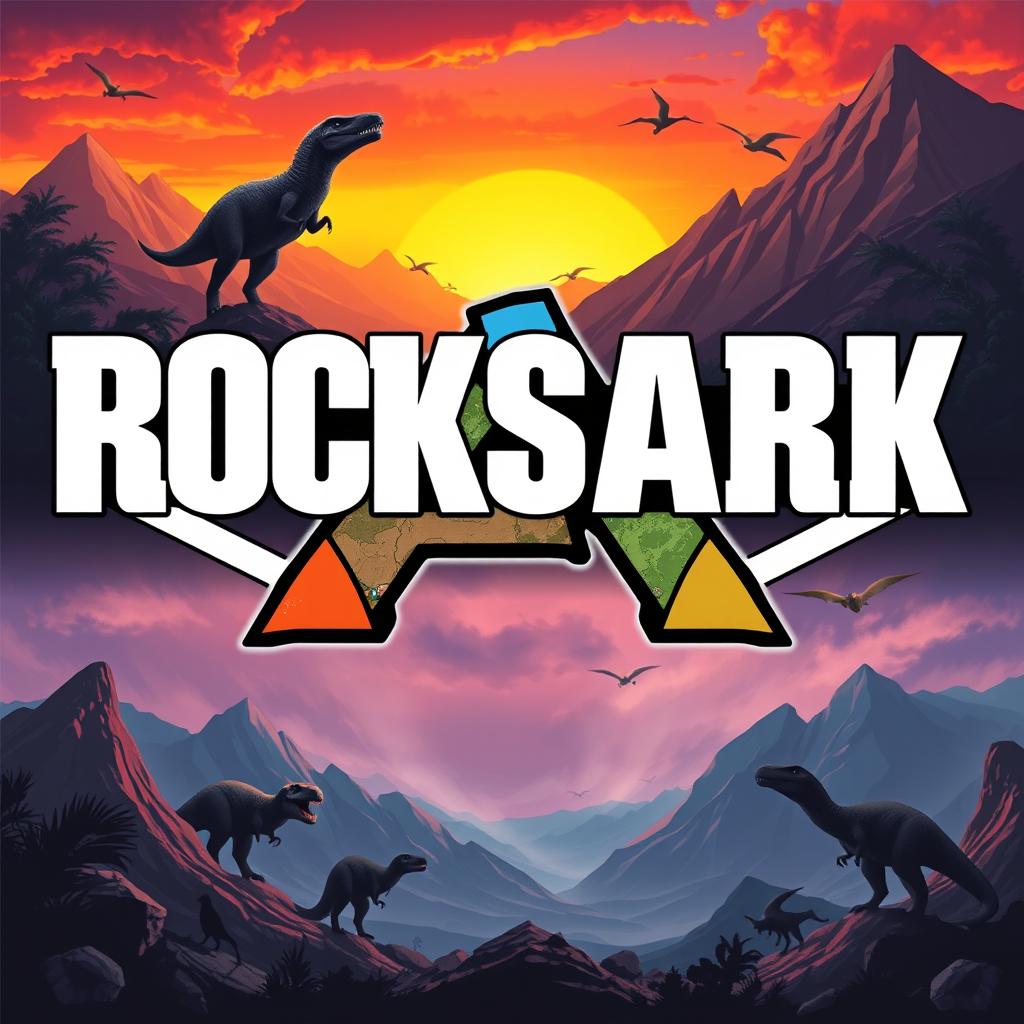 A modern logo design featuring the word 'RocksArk' prominently displayed