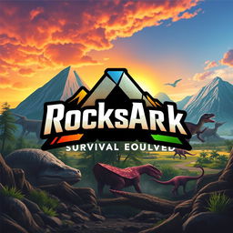 A modern logo design featuring the word 'RocksArk' prominently displayed