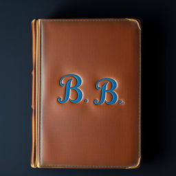An old, leather-bound book cover, viewed straight-on under evenly distributed light, emphasizing its rich texture and vintage charm