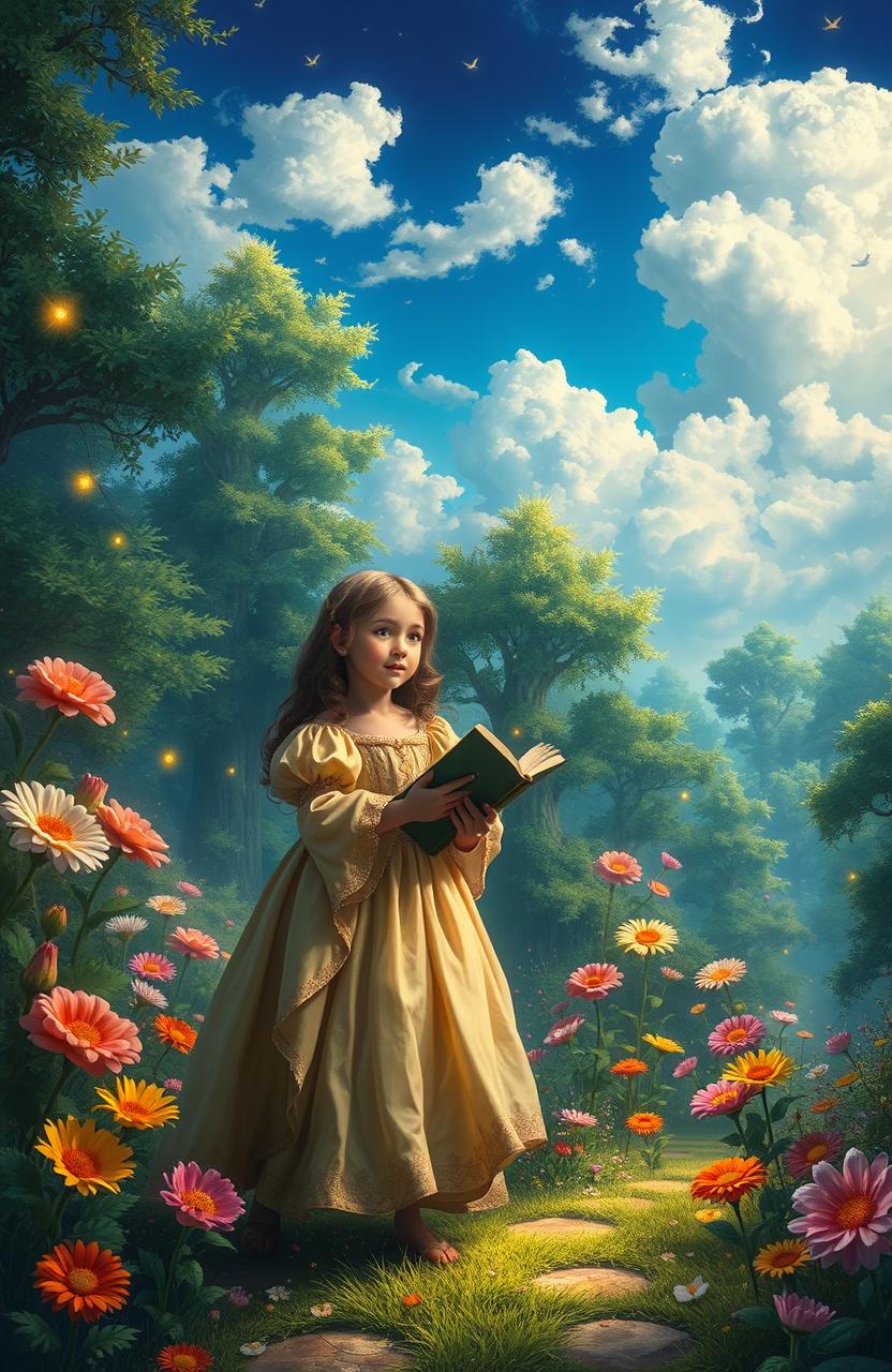 A young girl finds herself transmigrated into the pages of a vibrant fantasy novel