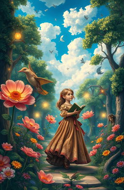 A young girl finds herself transmigrated into the pages of a vibrant fantasy novel