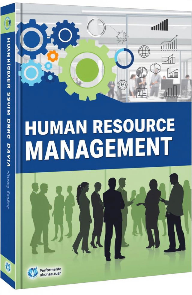 A professional and engaging book cover for a Human Resource Management textbook