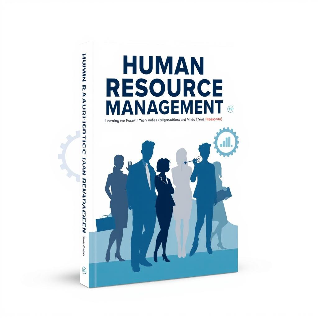 An eye-catching book cover for a Human Resource Management textbook