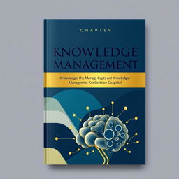 A book cover design for a chapter about knowledge management and intellectual capital