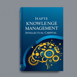 A book cover design for a chapter about knowledge management and intellectual capital