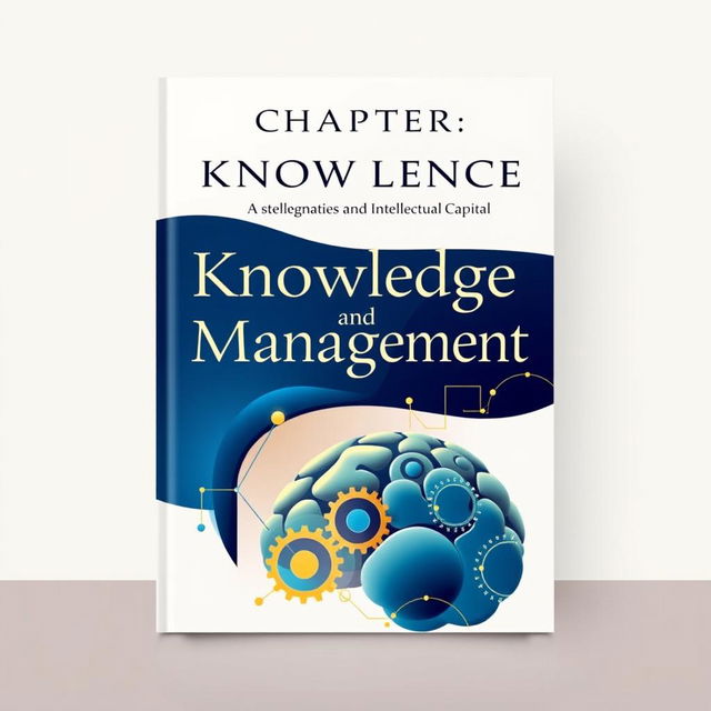 A book cover design for a chapter about knowledge management and intellectual capital