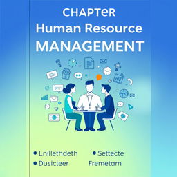 A visually appealing cover for a chapter on Human Resource Management