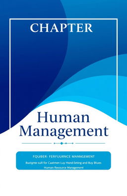 A visually captivating chapter cover design for a book on Human Resource Management