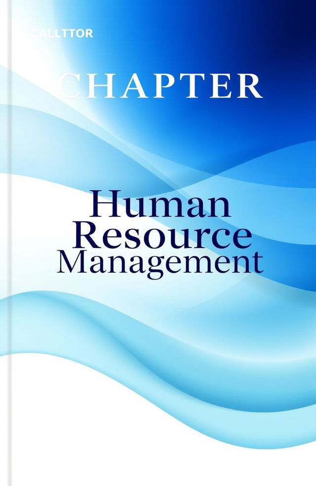 A visually captivating chapter cover design for a book on Human Resource Management