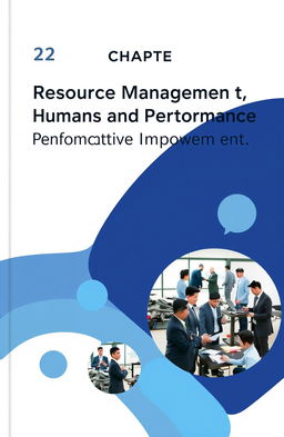 A chapter cover design themed around Resource Management, Humans, and Performance Improvement in Automotive Organizations in Indonesia
