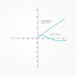 A beautifully designed mathematical graph representing the function e^(-y)