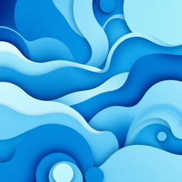 A beautifully designed blue screen for a mobile phone, featuring an intricate pattern of soft waves and abstract shapes in varying shades of blue, creating a serene yet vibrant atmosphere