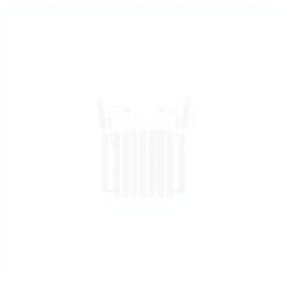 A silhouette of a power transformer in white color, set against a completely white background