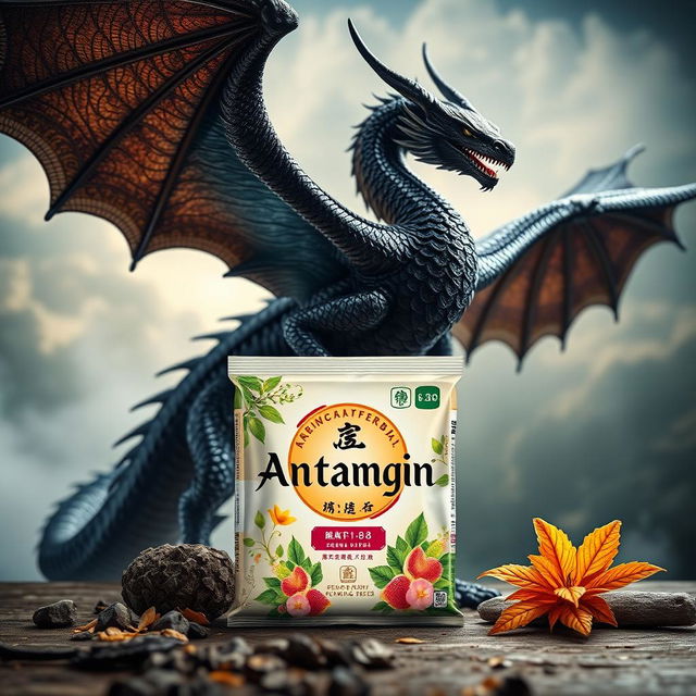 An eye-catching representation of Antangin packaging featuring a prominent logo that reads 'Skater 1