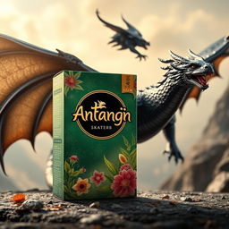 An eye-catching representation of Antangin packaging featuring a prominent logo that reads 'Skater 1