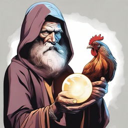 A high-quality digital art illustration depicts a homeless wild magic sorcerer