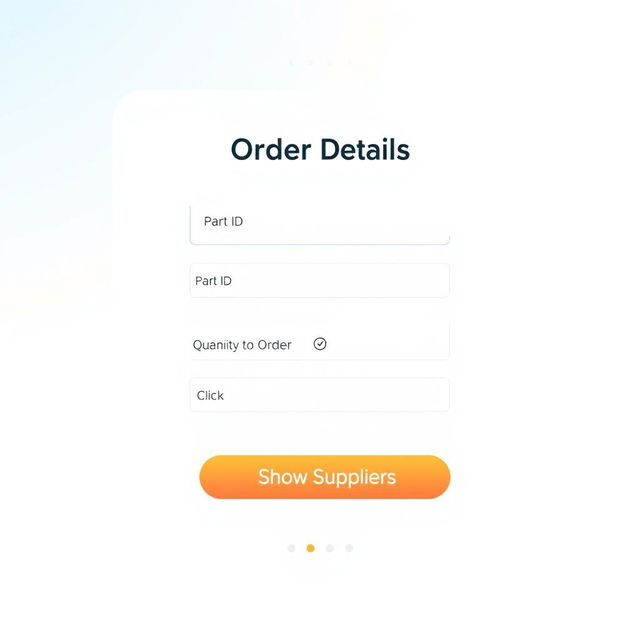 A clean and modern web page design showcasing a layout with a single column