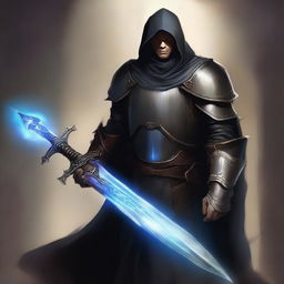 A high-quality digital art image of an Oathbreaker human paladin