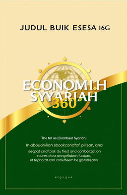 Cover design for the book titled 'JUDUL BUKU ESAI 1G EKONOMI SYARIAH'
