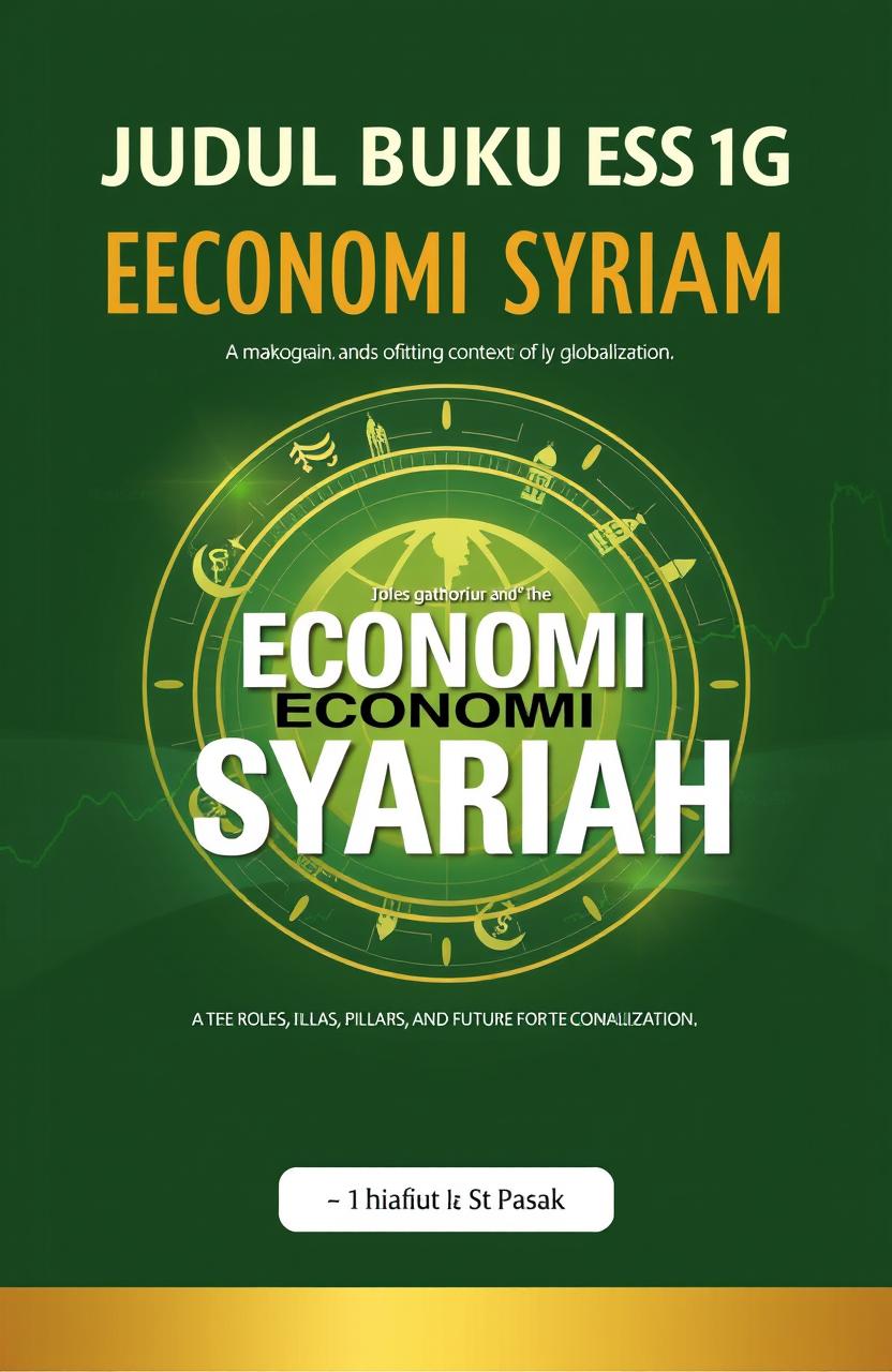 Cover design for the book titled 'JUDUL BUKU ESAI 1G EKONOMI SYARIAH'
