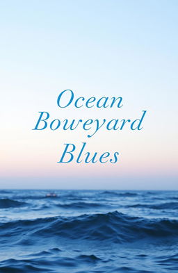 A book cover for a poetry book titled 'Ocean Boulevard Blues'