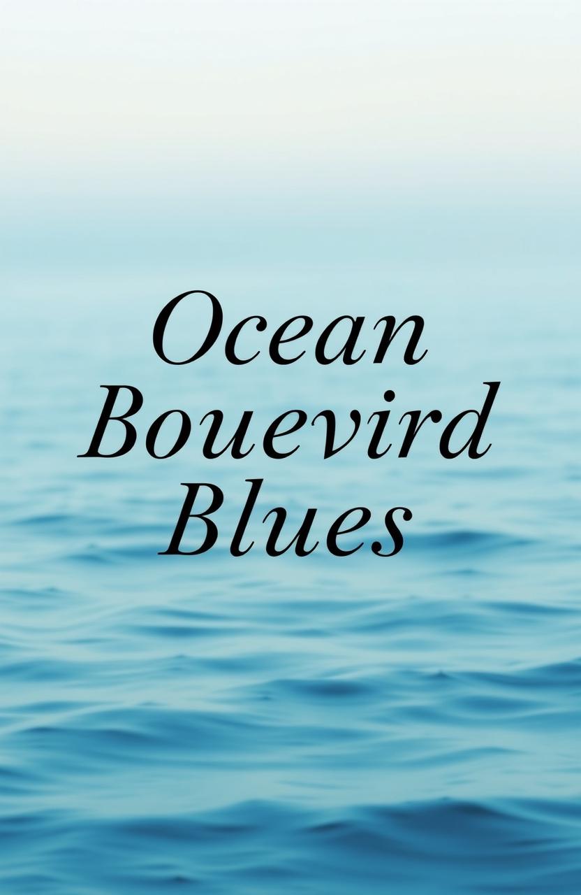 A book cover for a poetry book titled 'Ocean Boulevard Blues'