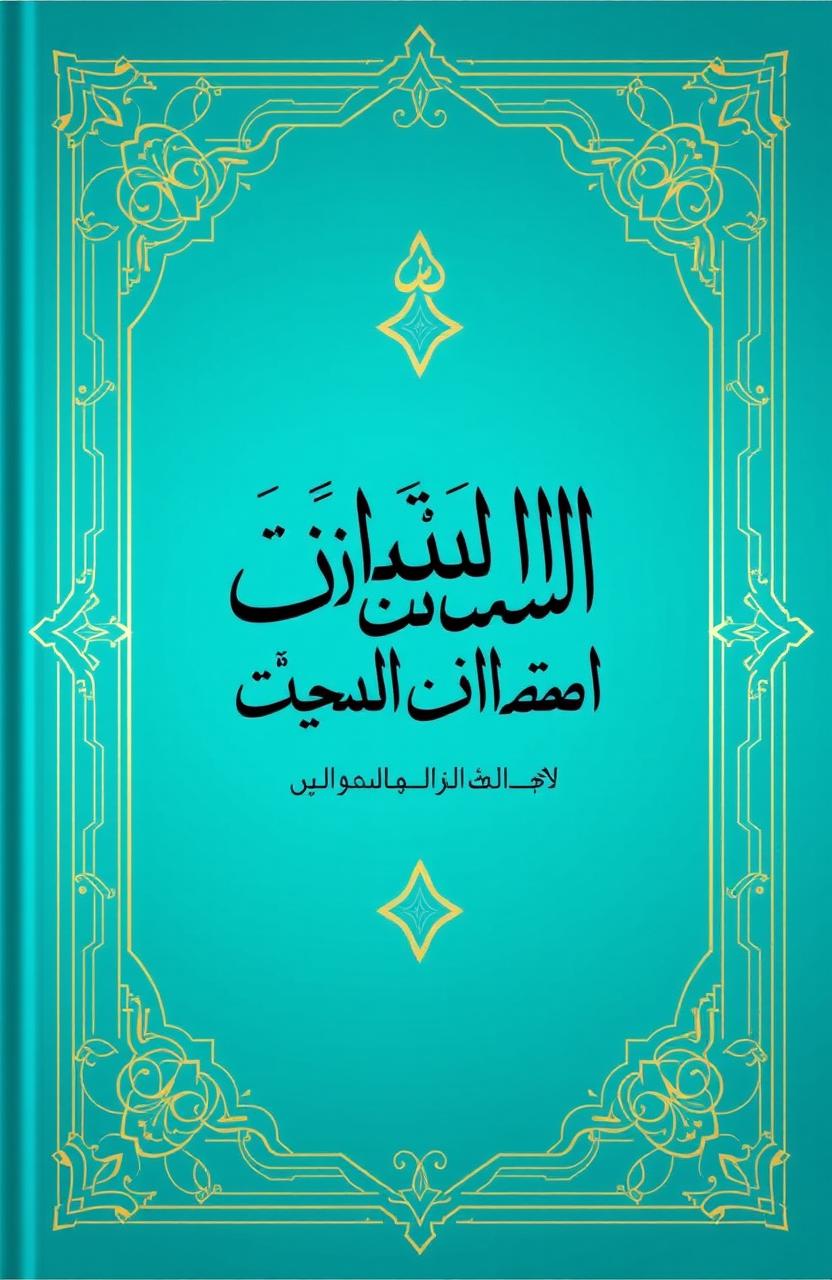 A beautifully designed book cover for a book titled "أخطأ المقرئين في الجزء الثلاثين" (translated: Mistakes of the Reciters in the Thirtieth Part) featuring a striking turquoise color as the main theme