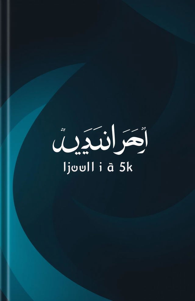 A book cover design for 'دليل معلم القاعدة النورانية' featuring a gradient color scheme of black, blue, and teal