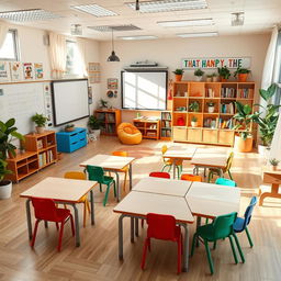 A beautifully designed classroom setup intended for a safe, wholesome, and conducive learning environment
