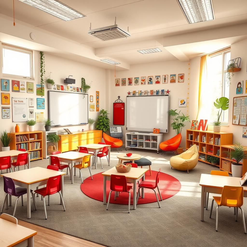 A beautifully designed classroom setup intended for a safe, wholesome, and conducive learning environment