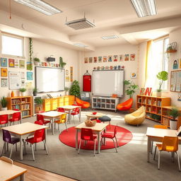 A beautifully designed classroom setup intended for a safe, wholesome, and conducive learning environment