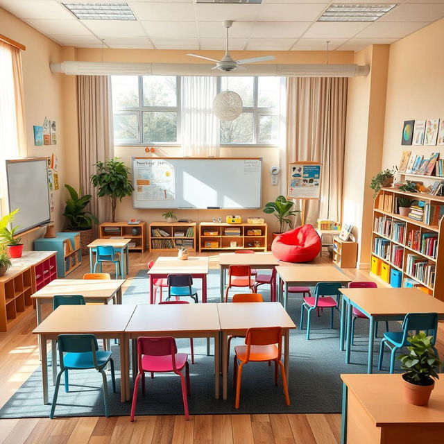 A beautifully designed classroom setup intended for a safe, wholesome, and conducive learning environment