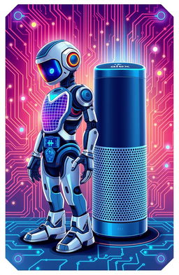 A visually captivating illustration showcasing the concepts of Muzero AI and Alexa AI