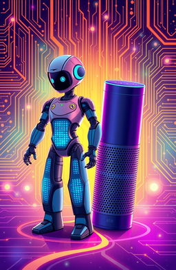 A visually captivating illustration showcasing the concepts of Muzero AI and Alexa AI