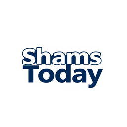 A professional logo design for a news page named 'Shams Today', featuring a modern, sleek, and bold typography for the text 'Shams Today'