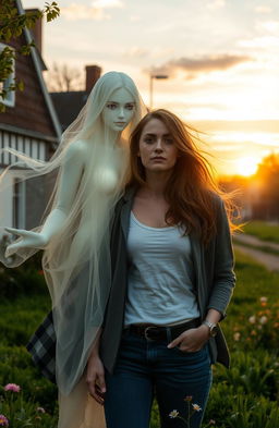 A mystical story about a woman with a ghostly female friend who serves as a protective spirit