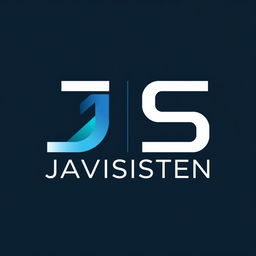 A sleek and modern logo design for 'JAVISISTEN' featuring a stylized font that embodies technology and innovation