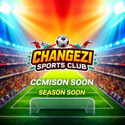 A vibrant and energetic poster announcing the upcoming Season 9 of football