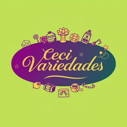 A stylish and modern logo design for 'Ceci Variedades'