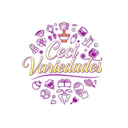 A stylish and modern logo design for 'Ceci Variedades'