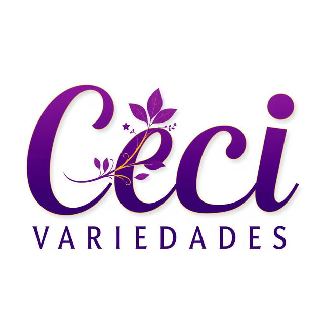 A logo design for 'Ceci Variedades', featuring bold and modern typography