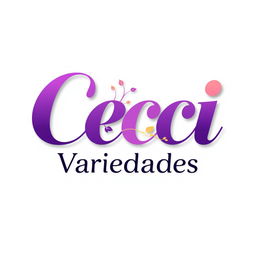 A logo design for 'Ceci Variedades', featuring bold and modern typography