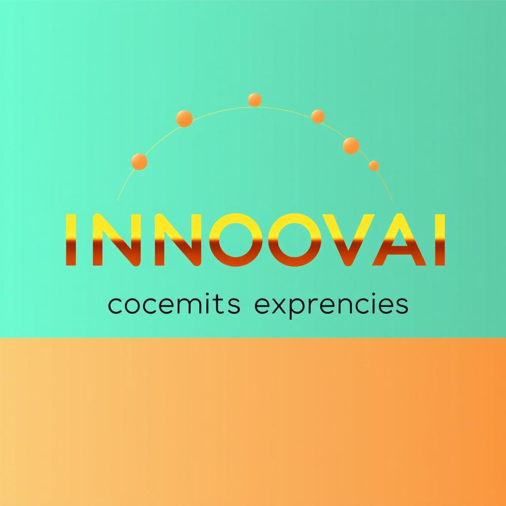 Crea un logo empresarial para la marca "INNOVAI" que integre la frase "conectamos experiencias"