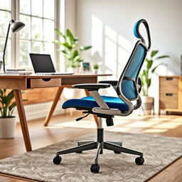 An ergonomic office chair designed for comfort and productivity, featuring a sleek modern design